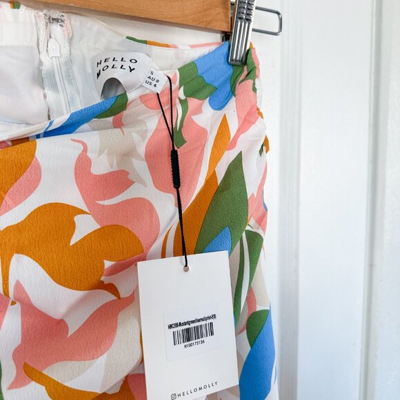 Hello Molly | NWT Kaleidoscopic Fantasy Mini Skirt‎ in Tropical Print - Picture 7 of 7